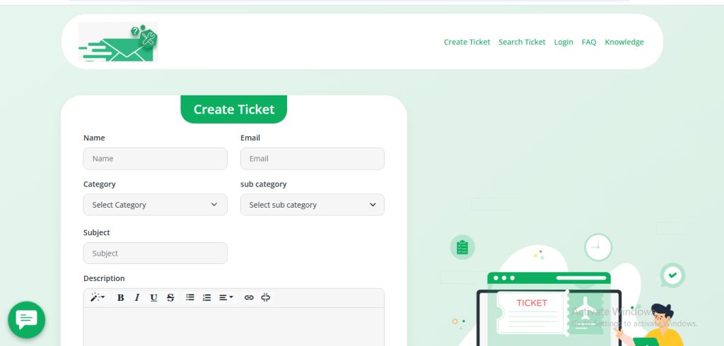 ticketing system